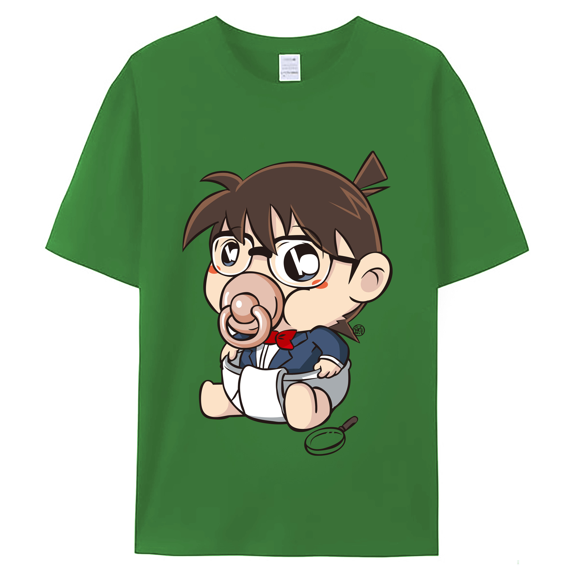 （画像用） 名探偵コナン 江戸川 コナン Detective Conan Conan Edogawa レディースカジュアルプリントTシャツ（綿100％）